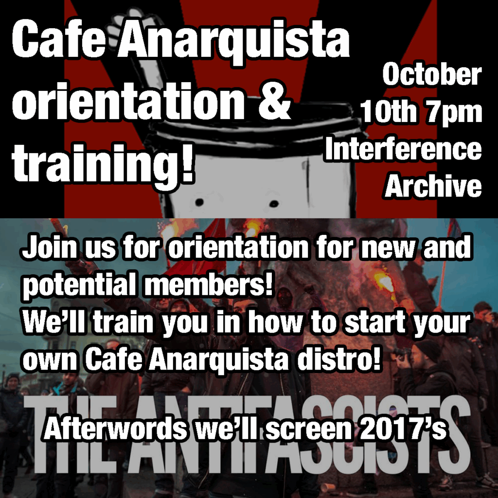 A flyer detailing our next meeting